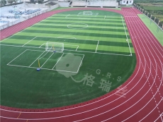 湖北红安县七里中学足球场人造草坪