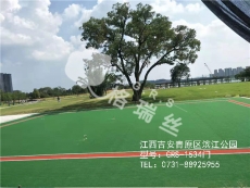 人造草坪厂家：江西吉安滨江公园门球场人造草坪