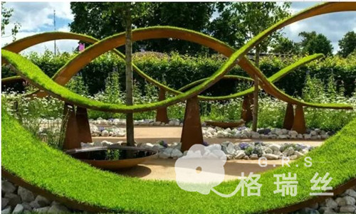 天然草足球场