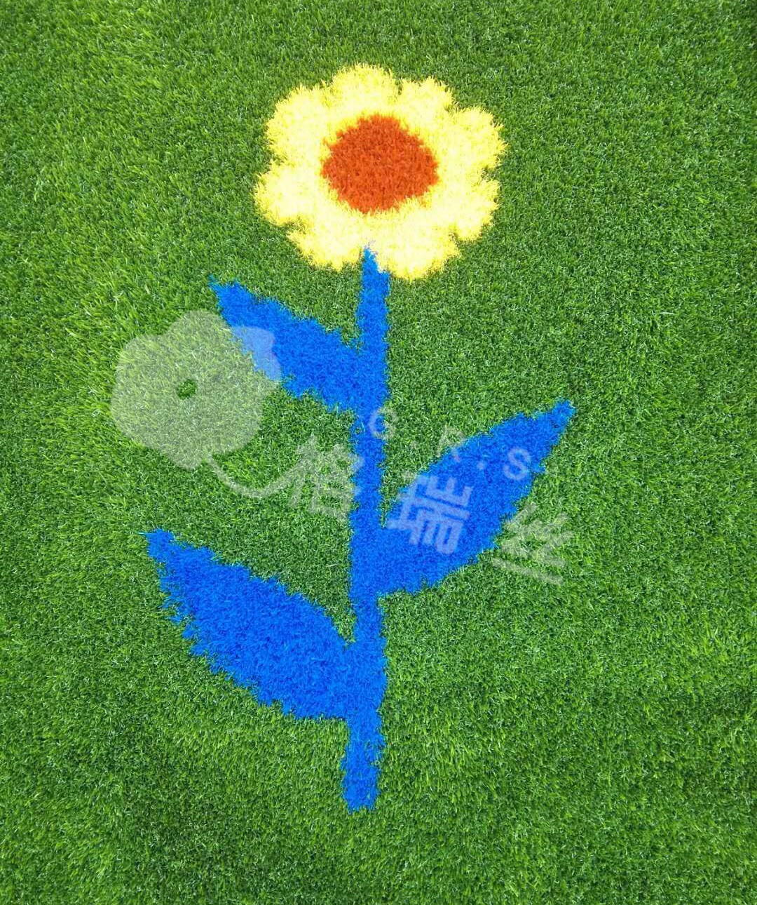 花朵图案人造草坪
